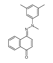 4-[(3,5-Dimethyl-phenyl)-methyl-hydrazono]-4H-naphthalen-1-one结构式