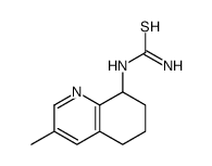 (3-methyl-5,6,7,8-tetrahydroquinolin-8-yl)thiourea Structure