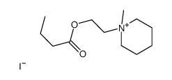 2-(1-methylpiperidin-1-ium-1-yl)ethyl butanoate,iodide结构式