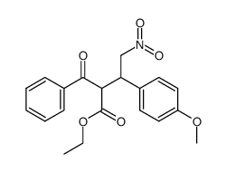 Ethyl-2-benzoyl-3-(p-methoxyphenyl)-nitrobutanoat Structure