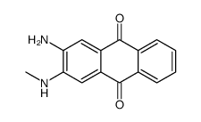 2-amino-3-(methylamino)anthracene-9,10-dione Structure