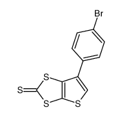 6-(4-bromophenyl)thieno[2,3-d][1,3]dithiole-2-thione Structure