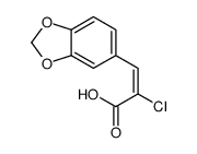 3-(1,3-benzodioxol-5-yl)-2-chloroprop-2-enoic acid结构式