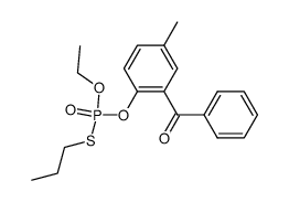O-(2-benzoyl-4-methylphenyl) O-ethyl S-n-propyl phosphorothiolate Structure
