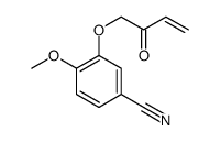 4-methoxy-3-(2-oxobut-3-enoxy)benzonitrile结构式