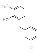 2-[(3-chlorophenyl)methyl]-6-methyl-phenol structure