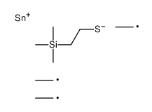 trimethyl(2-triethylstannylsulfanylethyl)silane Structure