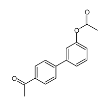 [3-(4-acetylphenyl)phenyl] acetate Structure