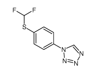 1-[4-(difluoromethylsulfanyl)phenyl]tetrazole结构式