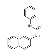 1-naphthalen-2-yl-3-phenyl-thiourea structure