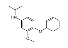 4-cyclohex-2-en-1-yloxy-3-methoxy-N-propan-2-ylaniline结构式