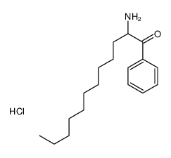2-amino-1-phenyldodecan-1-one,hydrochloride Structure