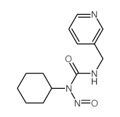 1-cyclohexyl-1-nitroso-3-(pyridin-3-ylmethyl)urea structure