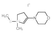 1H-Phospholium,2,3-dihydro-1-methyl-1-(methylthio)-4-(4-morpholinyl)-,iodide (9CI)结构式