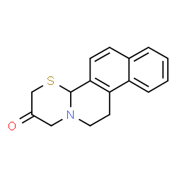 1H,12H-Benzo(f)(1,3)thiazino(2,3-a)isoquinolin-2(3H)-one, 4,11-dihydro-, (S)-结构式