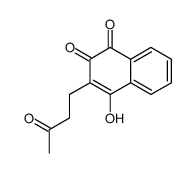 4-hydroxy-3-(3-oxobutyl)naphthalene-1,2-dione Structure