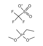 ethyldimethoxy(methyl)phosphonium trifluoromethanesulfonate Structure