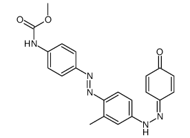 Carbamic acid, [4-[[4-[(4-hydroxyphenyl) azo]-2-methylphenyl]azo]phenyl]-, methyl ester Structure