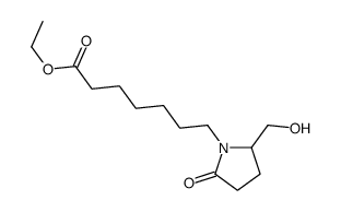 ethyl 7-[2-(hydroxymethyl)-5-oxopyrrolidin-1-yl]heptanoate结构式