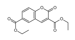 2-Oxo-α-chromene-3,6-dicarboxylic acid diethyl ester Structure