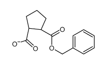 (1R,2S)-2-phenylmethoxycarbonylcyclopentane-1-carboxylate Structure