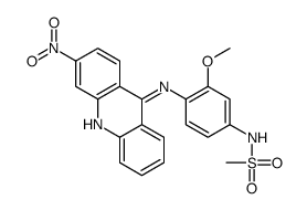 N-[3-methoxy-4-[(3-nitroacridin-9-yl)amino]phenyl]methanesulfonamide结构式