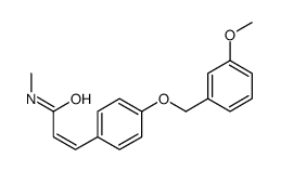 3-[4-[(3-methoxyphenyl)methoxy]phenyl]-N-methylprop-2-enamide Structure