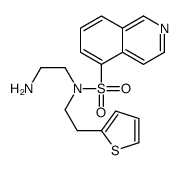 N-(2-aminoethyl)-N-(2-thiophen-2-ylethyl)isoquinoline-5-sulfonamide Structure