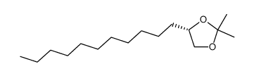 (2S)-1,2-(isopropylidenedioxy)-tridecane结构式
