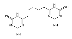 6-[2-[2-(4,6-diamino-1,3,5-triazin-2-yl)ethylsulfanyl]ethyl]-1,3,5-triazine-2,4-diamine Structure