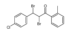 2,3-dibromo-3-(4-chloro-phenyl)-1-o-tolyl-propan-1-one结构式