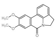 4,5-dihydro-9,10-dimethoxypyrrolo[3,2,1-de]phenanthridin-7-one Structure