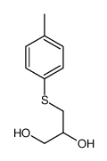 3-(4-methylphenyl)sulfanylpropane-1,2-diol结构式