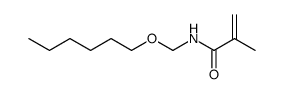 N-(Hexyloxymethyl)methacrylamide结构式