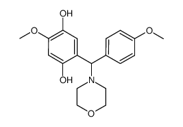 2-methoxy-5-[(4-methoxy-phenyl)-morpholin-4-yl-methyl]-benzene-1,4-diol Structure