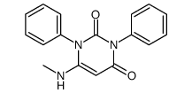 6-(methylamino)-1,3-diphenyl-2,4(1H,3H)-Pyrimidinedione Structure
