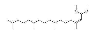 (Z)-1,1-dimethoxy-3,7,11,15-tetramethyl-hexadec-2-ene结构式