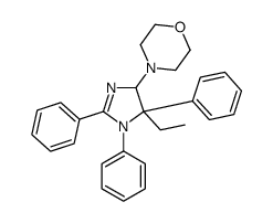 4-(5-ethyl-1,2,5-triphenyl-4H-imidazol-4-yl)morpholine Structure