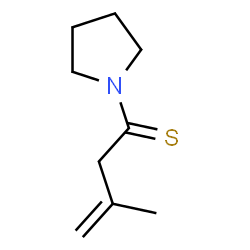 Pyrrolidine,1-(3-methyl-1-thioxo-3-butenyl)- (9CI) Structure