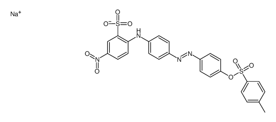 sodium 2-[[4-[[4-[[p-tolylsulphonyl]oxy]phenyl]azo]phenyl]amino]-5-nitrobenzenesulphonate picture
