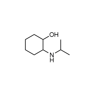 2-(异丙基氨基)环己-1-醇结构式