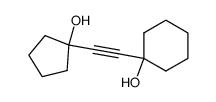 1-(1-hydroxy-cyclopentylethynyl)-cyclohexanol结构式