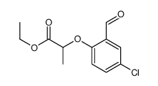 ethyl 2-(4-chloro-2-formylphenoxy)propanoate Structure