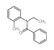 N-ethyl-N-(2-methylphenyl)benzamide结构式