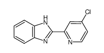 2-(4-chloropyridin-2-yl)-1H-benzimidazole结构式