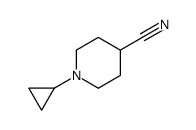 4-Piperidinecarbonitrile,1-cyclopropyl-(9CI)结构式