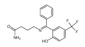 4-{[1-(2-Hydroxy-5-trifluoromethyl-phenyl)-1-phenyl-meth-(Z)-ylidene]-amino}-butyramide结构式