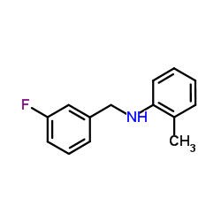 N-(3-Fluorobenzyl)-2-methylaniline结构式