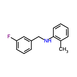 N-(3-Fluorobenzyl)-2-methylaniline Structure