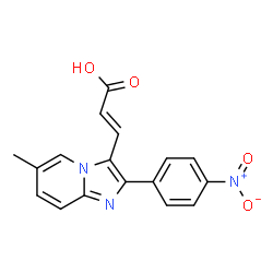 3-[6-METHYL-2-(4-NITROPHENYL)IMIDAZO[1,2-A]PYRIDIN-3-YL]ACRYLICACID结构式